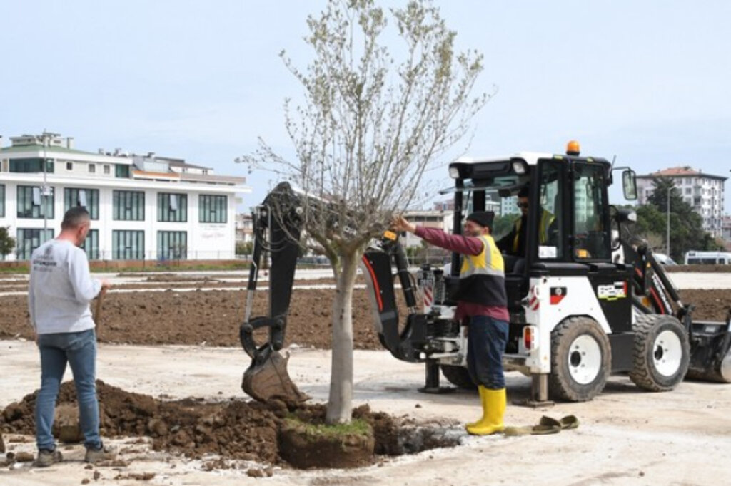 Kütüphane Parkı’nda Peyzaj Çalışmaları Hızla Sürüyor!