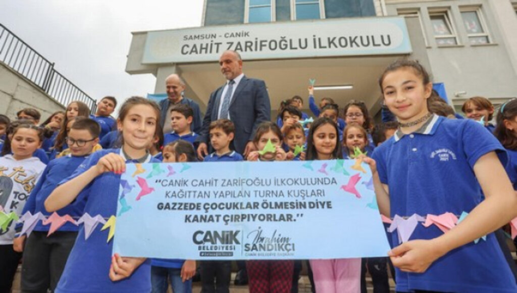 Canik'te Turna Kuşları Özgür Filistin İçin Uçtu!