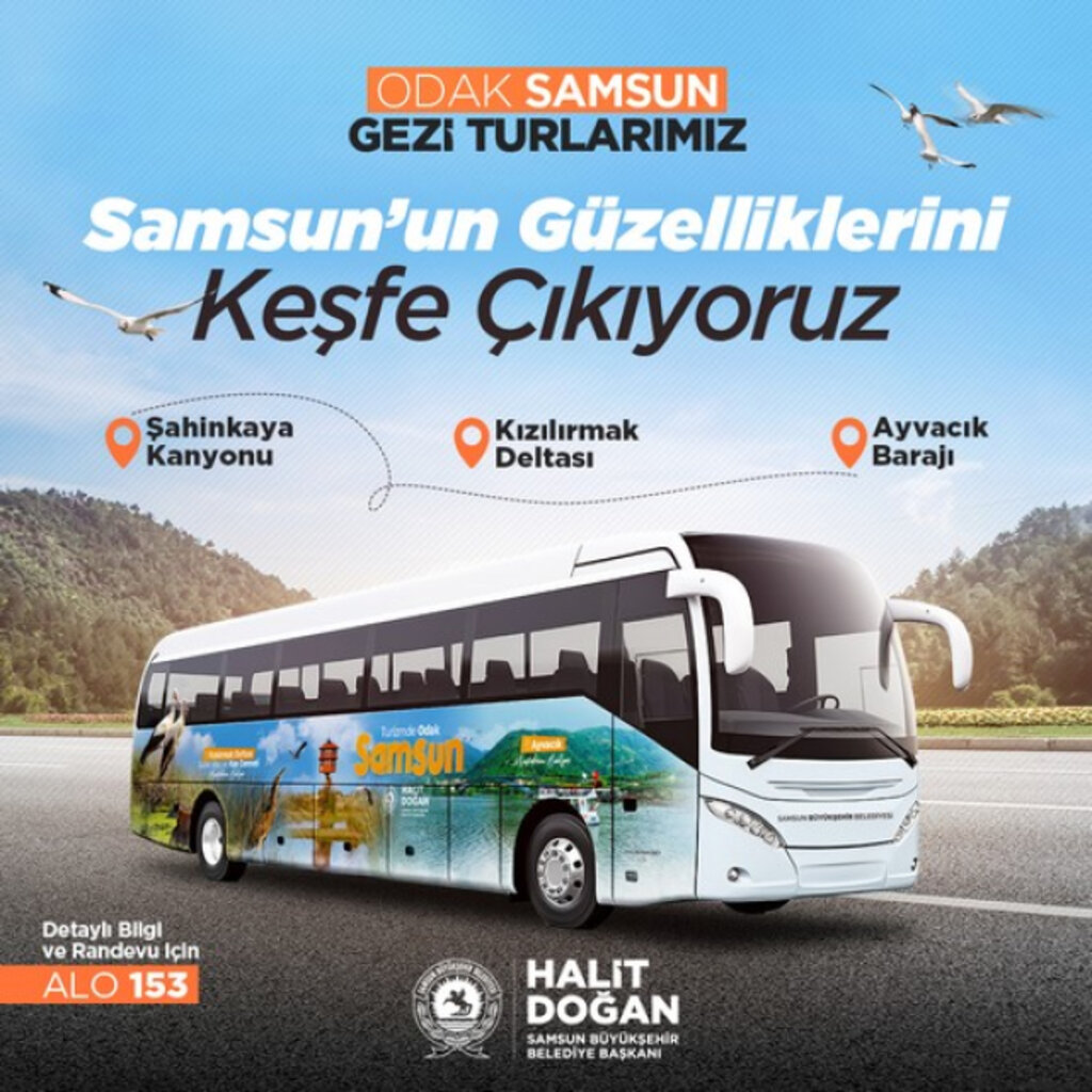 Büyükşehir’in ‘Odak Samsun’ Turizm Otobüslerinin Ücret Tarifeleri Belli Oldu!