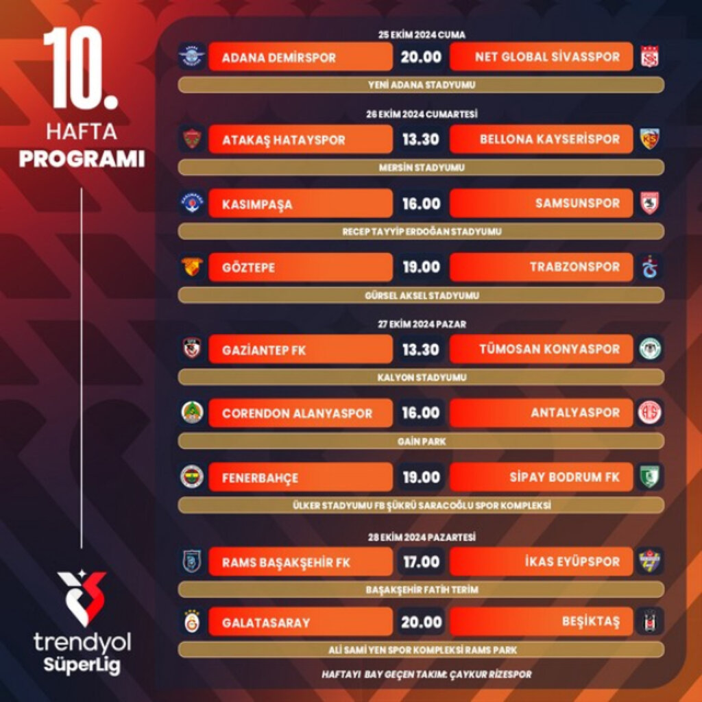Samsunspor’un 11 Haftalık Maç Programı Açıklandı!