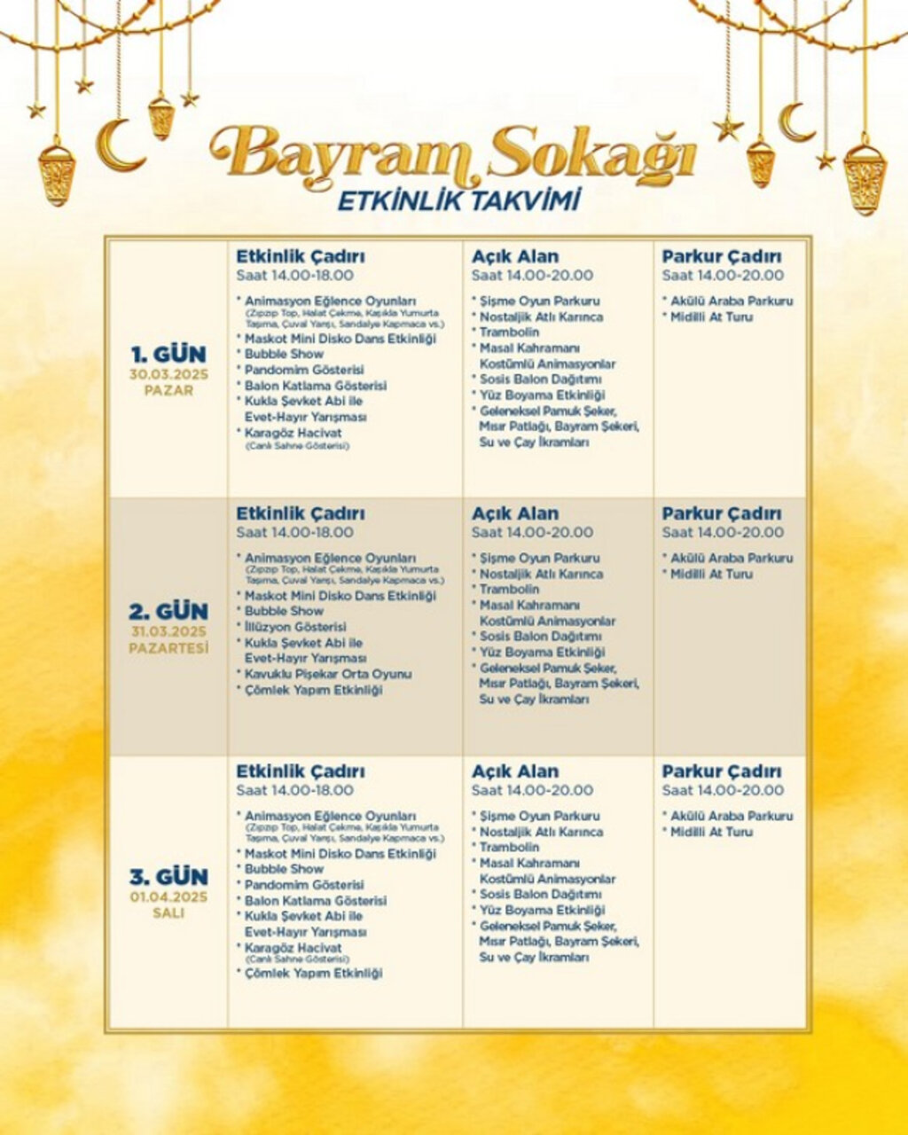 Samsun’da Kurulan ‘Bayram Sokağı’ İle Bayram Dolu Dolu Geçecek!