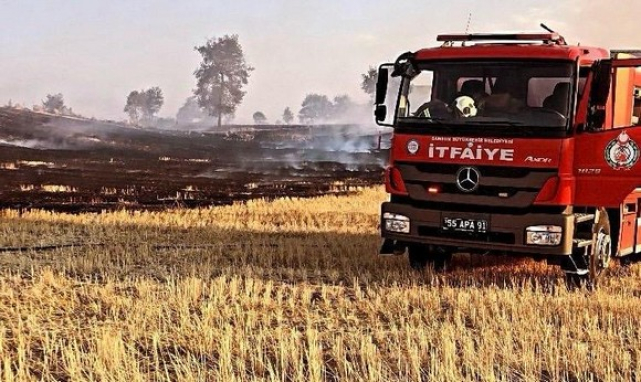 Samsun İtfaiyesi 6 Ayda 263 Orman Ve Anız Yangınına Müdahale Etti!
