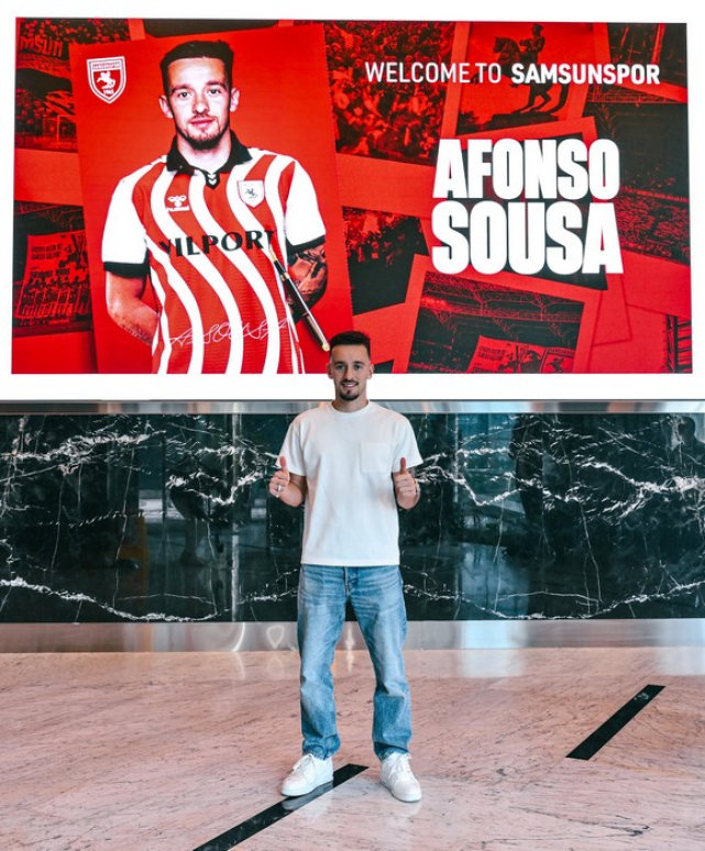 Samsunspor Çilek Transferi Afonso Sousa İle Sözleşmeyi İmzaladı!