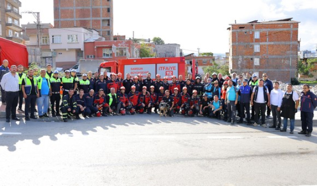 Samsun Büyükşehir’den Nefes Kesen Deprem Tatbikatı!