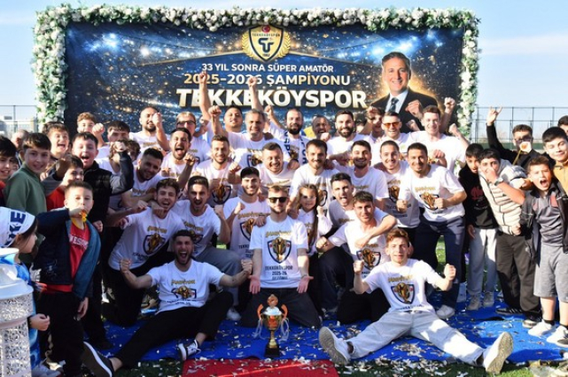 Namağlup Tekkeköyspor Şampiyonluğunu Kutladı!