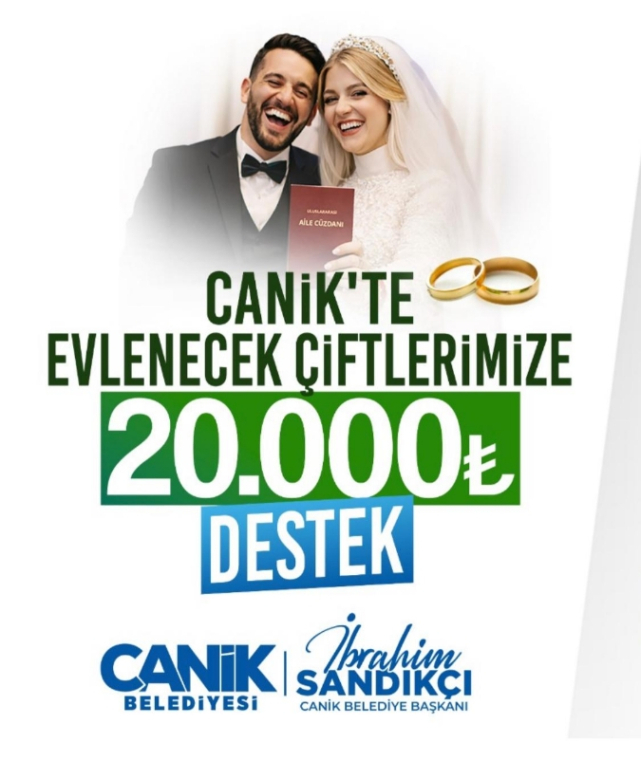 Başkan Sandıkçı'dan Müjde Üstüne Müjde! Evlenecek Çiftlere 20 Bin TL Destek!
