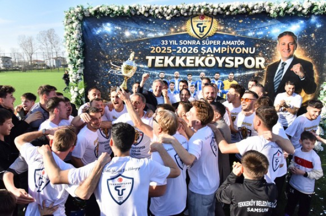 Namağlup Tekkeköyspor Şampiyonluğunu Kutladı!