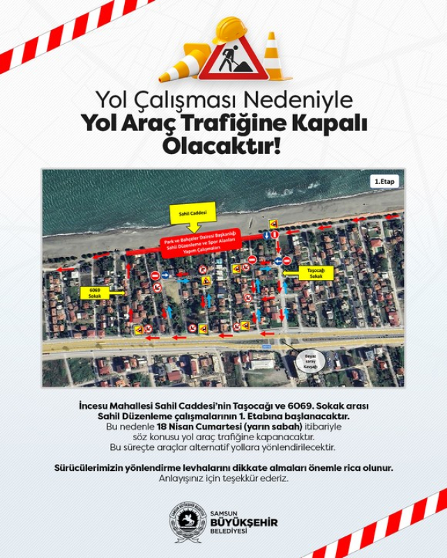 Büyükşehir’den İncesu Sahili’ne Kapsamlı Dokunuş!