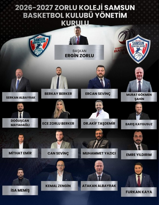 Zorlu Koleji Samsun Basketbolda Yönetim Belirlendi!