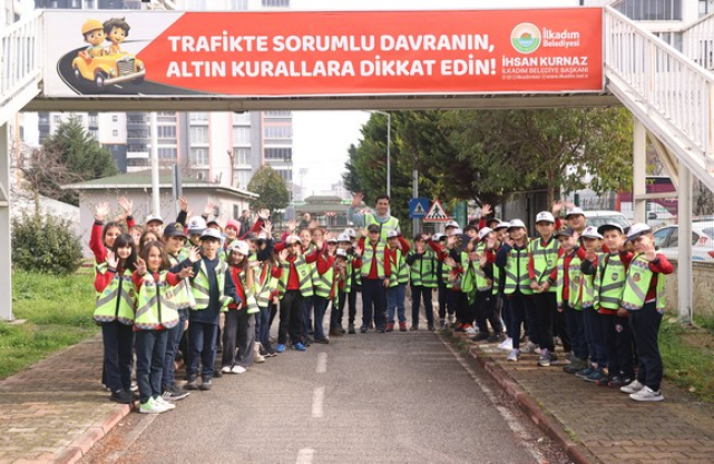 İlkadım’da Minikler Trafik Kurallarını Eğlenerek Öğreniyor!
