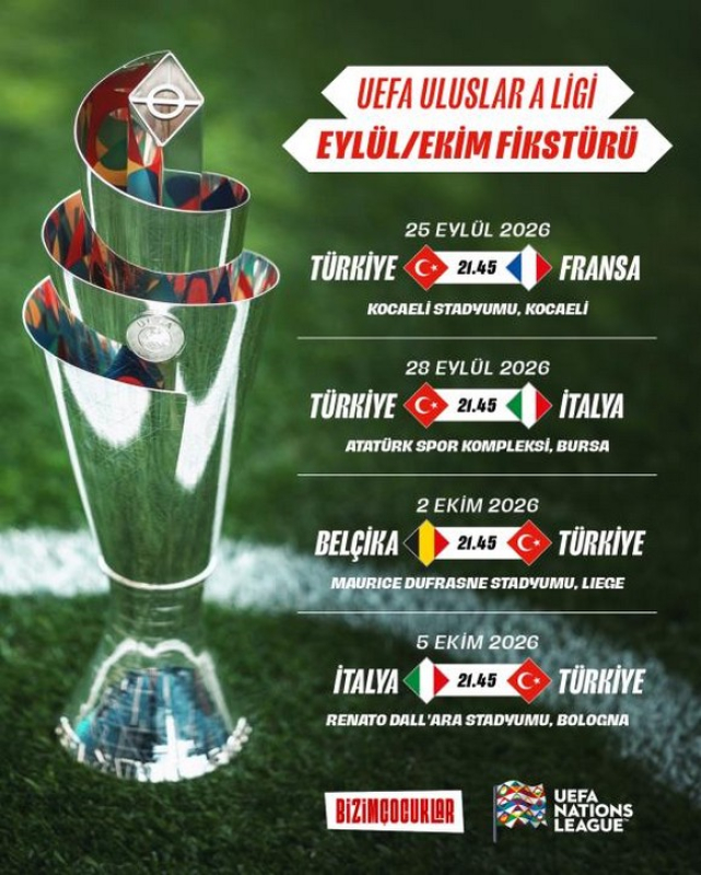 A Millî Takımızın UEFA Uluslar Ligi'ndeki Maçların Stadyumları Belli Oldu!