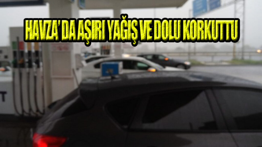 Havza'da Doludan Kaçan Araçlar Kapalı Alan Aradı!