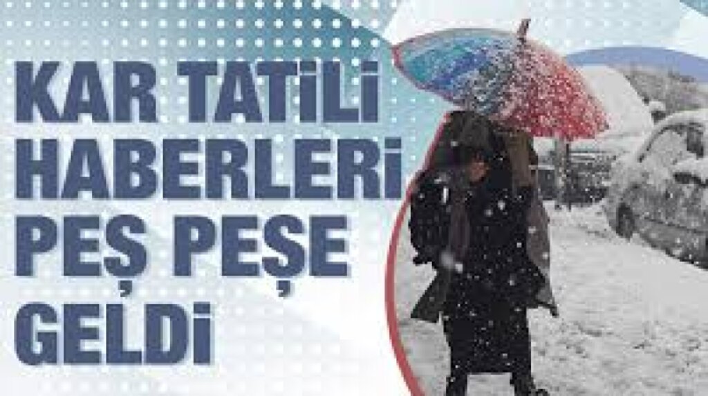 Çok Sayıda İlde Okullar Tatil Edildi.