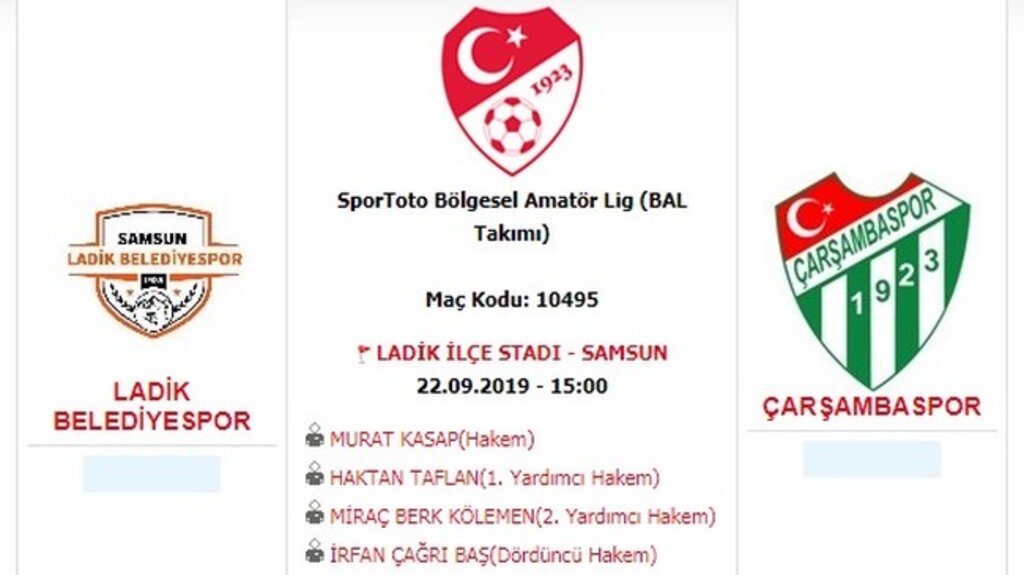 Samsun Derbisi Çarşambaspor'un!