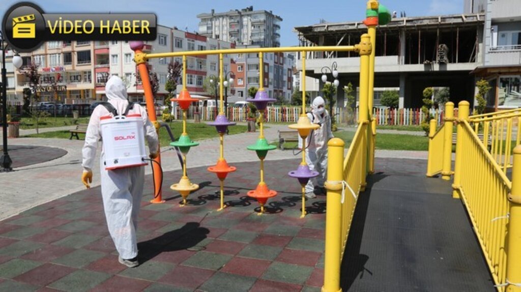 Çocuklar İçin Atakum Parklarında Hijyen Önlemi!