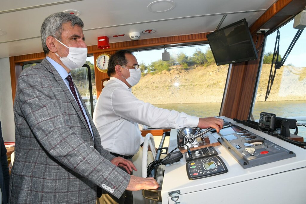 Altınkaya 55 Feribotu İlk Seferini Başkan Demir İle Yaptı! 