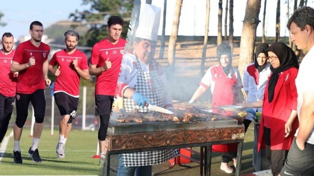 Samsunspor’da Önce Antrenman Ardından Barbekü Partisi!