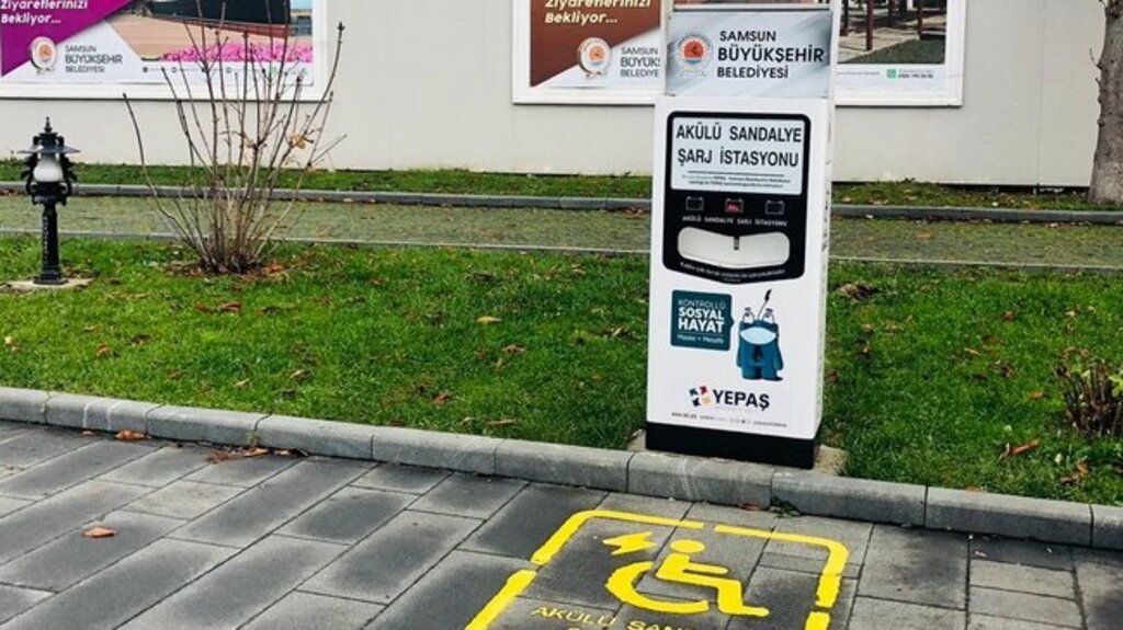 YEPAŞ Samsun'da Engelli Aracı Şarj İstasyonları Kurdu!