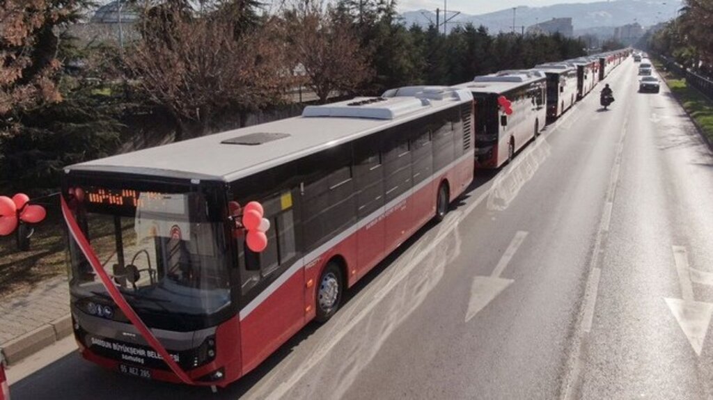 Yeni Alınan 33 Adet Otobüs Samsun’da Sefere Başladı!
