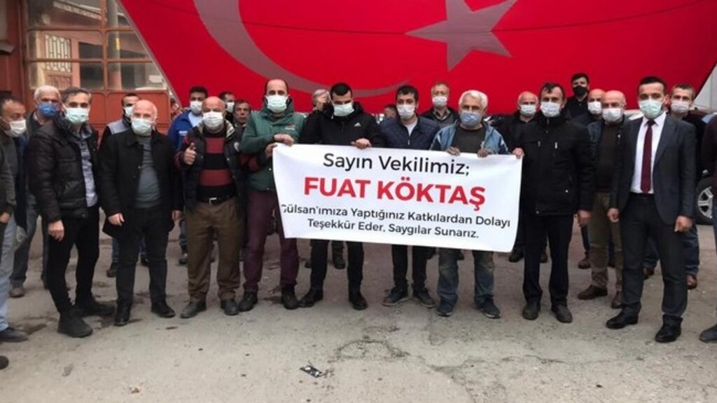 Gülsan Sanayi Esnafı'ndan Milletvekili Köktaş'a Teşekkür!