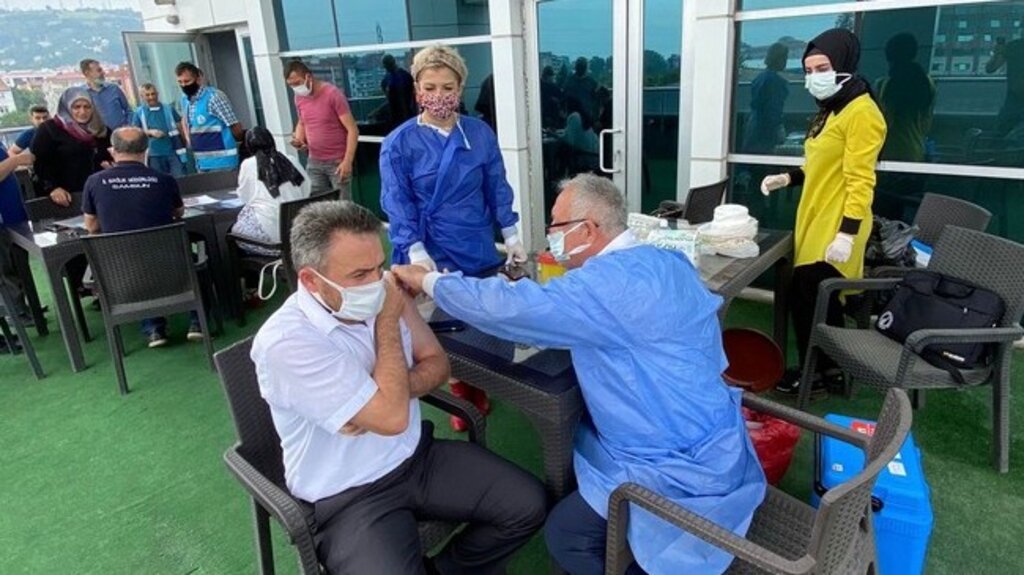 Tekkeköy Belediyesinde Aşı Seferberliği!