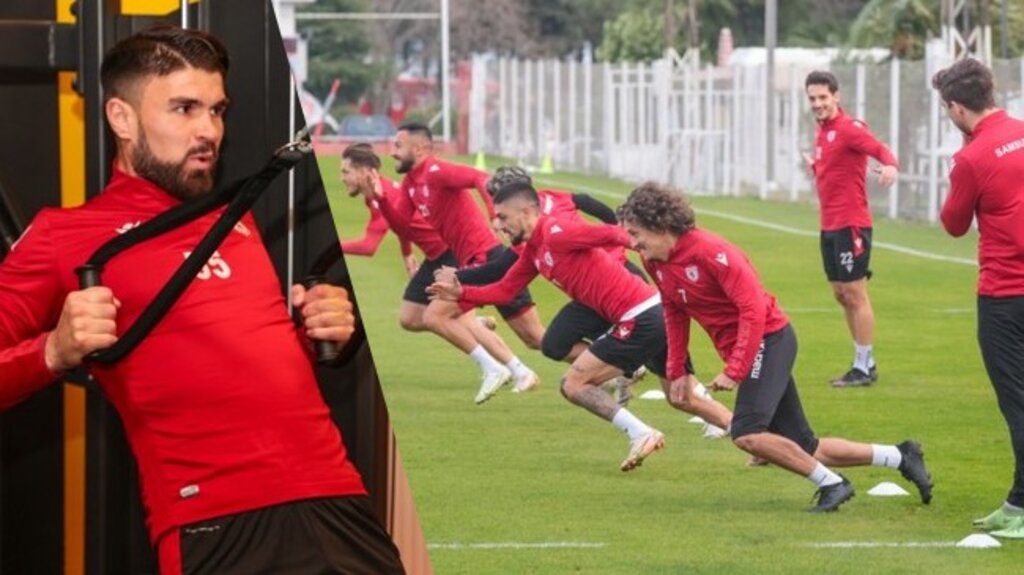 Samsunspor'da Ankaragücü Hazırlıkları Çift Antrenmanla Sürdü!