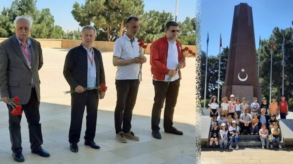 Samsun Büyükşehir Heyeti Bakü'de Samsunlu Şehitleri Ziyaret Etti!