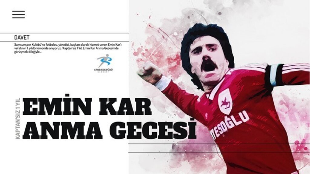 Emin Kar İçin Samsun’da Anma Gecesi Düzenleniyor!