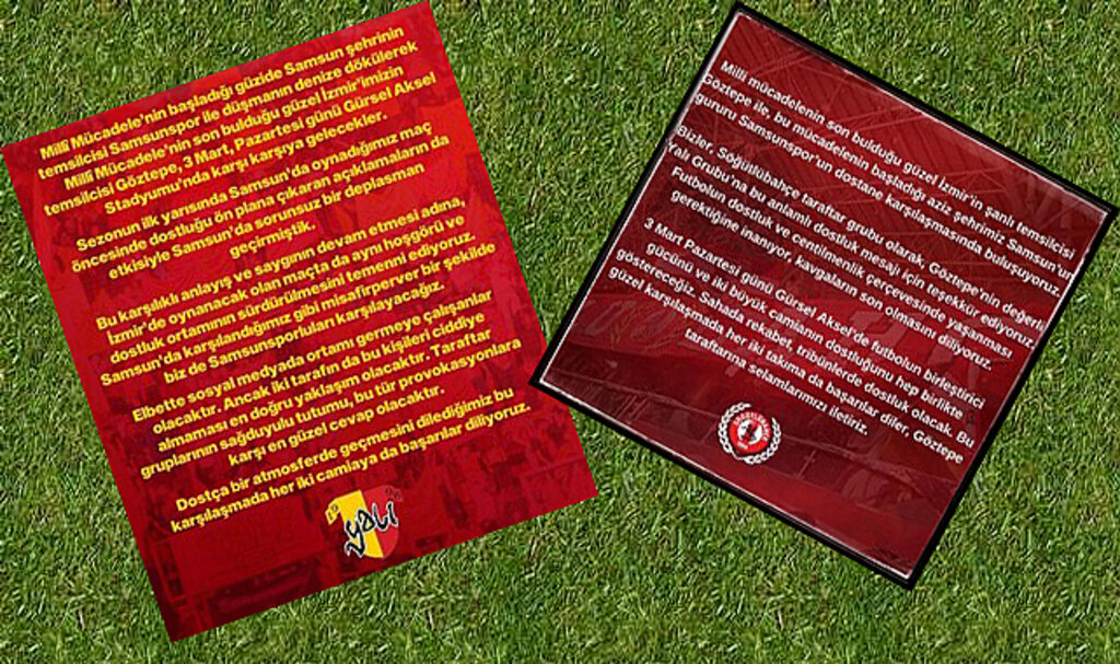 Göztepe İle Samsunspor Taraftarı Arasında Dostluk Rüzgârı Esiyor!