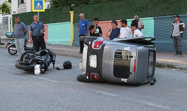 Samsun’da Elektrikli Bisiklet ile Motosiklet Çarpıştı! 2 Yaralı…