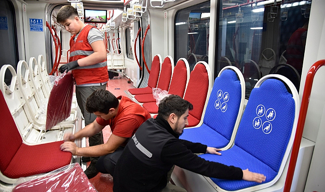 Tramvaylarda Koltuklar Yenilendi!