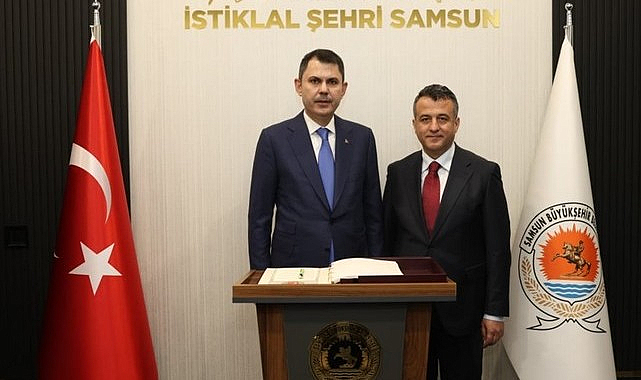 Başkan Doğan Bakan Kurum’u Makamında Ağırladı!