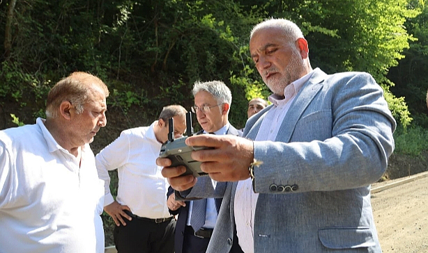 Başkan Sandıkçı'dan Sahada Dronla Yerinde İnceleme!