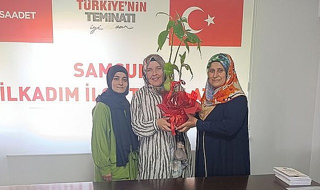 Saadet Partisi Samsun İl Kadın Kolları'ndan İlkadım Kadın Kolları'na Hayırlı Olsun Ziyareti!